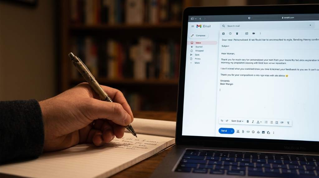 Email marketer analyzing inbox algorithm performance